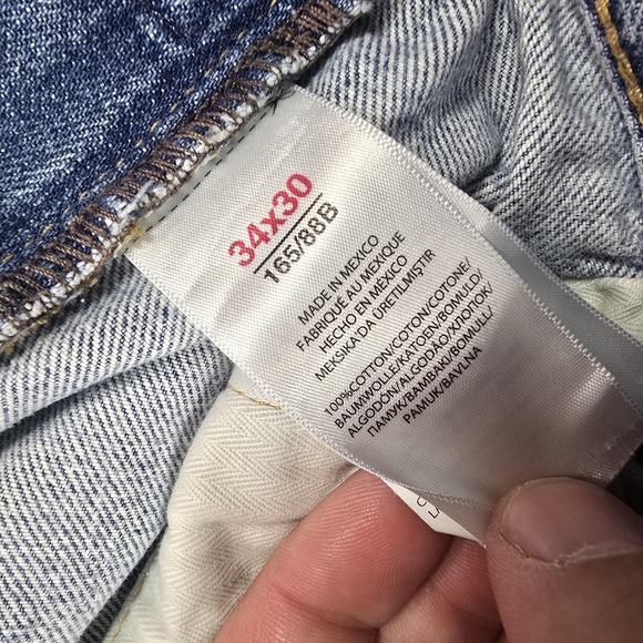 Polo Ralph Lauren Jeans Mens 34x30 Light Wash Varick Slim Straight Distressed - Picture 4 of 16